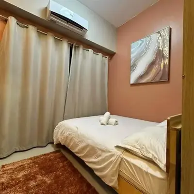 Cozy orange room at shore