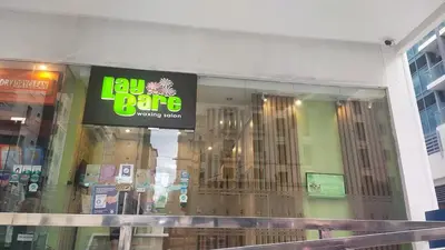 a store front window with a sign on it at 1 Bedroom unit near NAIA T3 in Manila