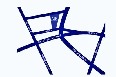 a drawing of three intersecting lines at 1Br FREE parking with balcony near RCBC, Trident, MMC in Manila
