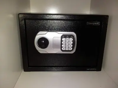 a black and white microwave oven with a control panel at Great Stay in Manila in Manila
