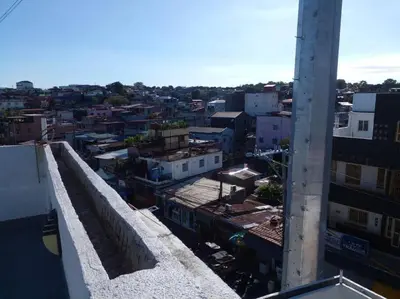 a view of a city from the top of a building at Taguig Apartment Near ARCA South in Manila