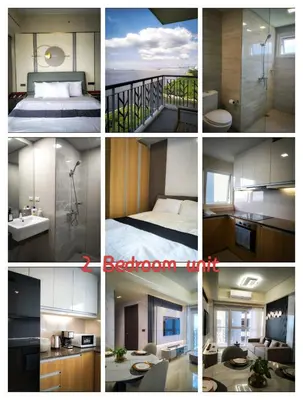 a collage of photos of a bedroom and a bathroom at One Winstar Realty Corp in Manila