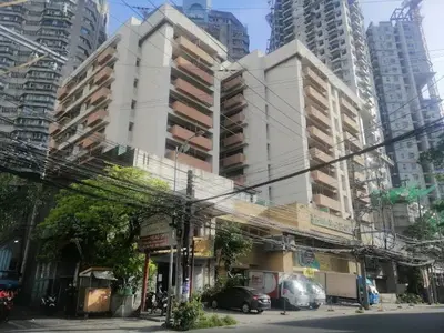 a group of tall buildings in a city at Manila Real Residences 8C in Manila
