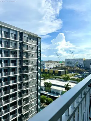a view from the balcony of a building at New Oasis Staycation Shore 1 in Manila