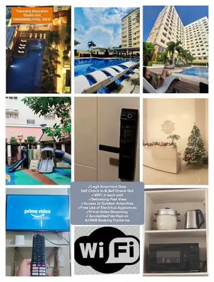 a collage of pictures of different types of buildings at Holland Park Condominium Accommodation Southwoods Biñan Laguna- Max 4 Persons including kids & toddlers in Biñan