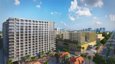 an overhead view of a city with tall buildings at Luxurious Modern Penthouse 2BR Cross City of Dreams OKADA SOLAIRE MOA Airports in Manila
