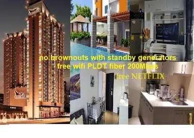 a collage of three pictures of a building at Portovita North Tower 10A, 10C in Manila