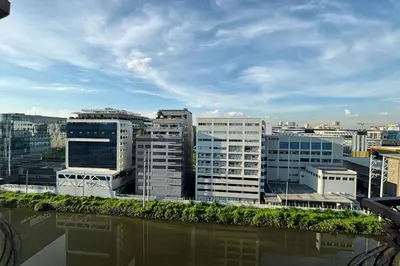 a view of a city with tall buildings at Extremeli Suites in Manila