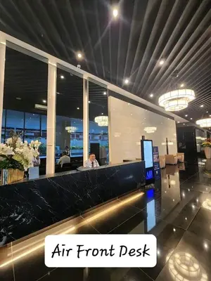 an air front desk in an office building at City Scape Comforts Makati in Manila