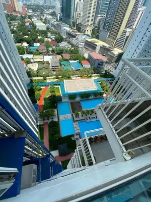 an aerial view of a city from a cruise ship at jazz residence in Manila