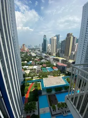 a view of a city from a building at jazz residence in Manila