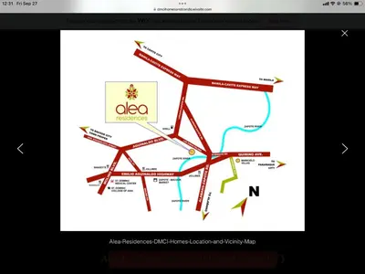 a screenshot of a map in a browser at Alea Residences Condominium Casa Hayakawa in Manila