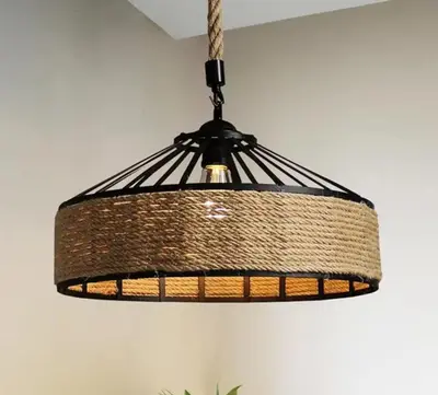 a lamp hanging from a ceiling in a room at The Tropical Suite SMDC Hope Residence in Trece Martires