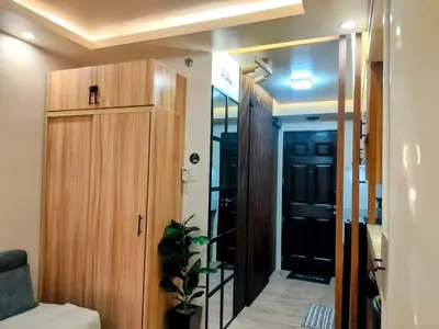 a door leading to a room with a hallway at The Solace Place- Near Nuvali Sta Rosa Laguna in Bayabasan