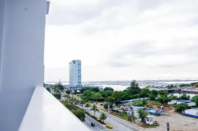 a view of a city from a building at Seventh Ave in Manila
