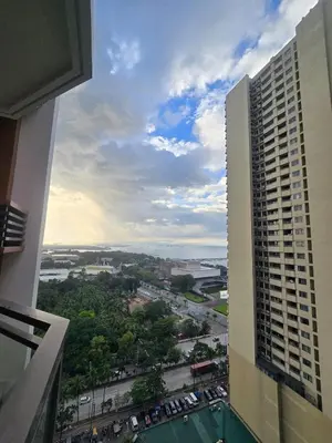 a view of a city from a building at The Radiance of Manila Bay in Manila