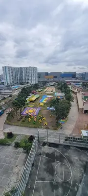 an aerial view of a park in a city at Rikki Staycation in Manila