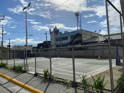 a tennis court in front of a building at The Gamer's Hub in Manila