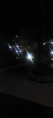 a blurry picture of lights at night at Florida sun condo in Manggahan