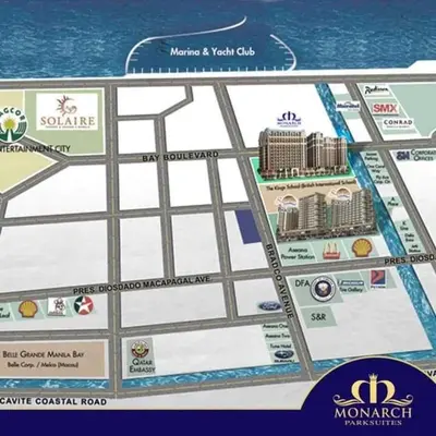 a map of the miami condominium club at Condotel nearby MOA with Pool Access in Manila