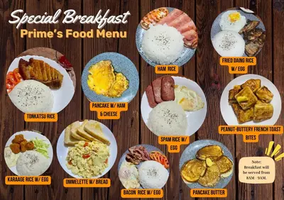 a bunch of plates of food on a table at Binangonan Primes Tiny Home with FREE breakfast and Plunge Pool in Binangonan