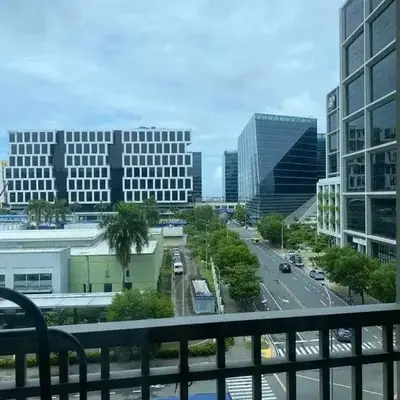 Shore residence Tower D moa ecom view cozy bedroom