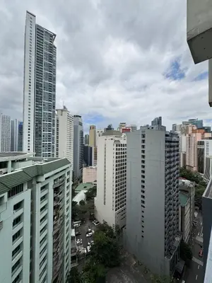 a view of a city skyline with tall buildings at Business Studio in Salcedo Village Makati in Manila