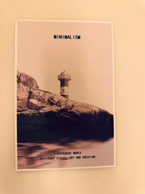 a framed picture of a lighthouse on a cliff at Exquisite 2 Bedroom Suite in Manila