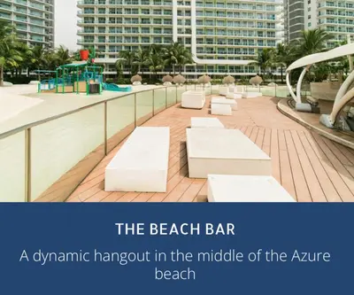 a downtown hangout in the middle of the azure beach at Azure Resort Residence, 1bedroom with balcony Beach view in Manila