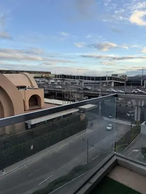 a view of a parking lot from the roof of a building at Bnb88C Condotel in Manila