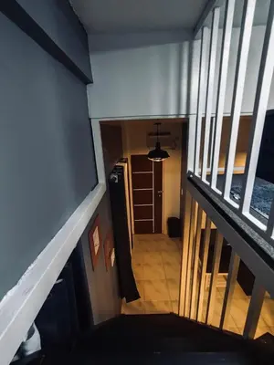 a view of a hallway from the top of a house at Cloves Den Binangonan Your Ultimate Cinema Date in Binangonan