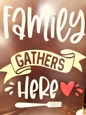 a sign that says farm kitchens here with a heart at Charming 2 Bedroom Makati Condo in Manila