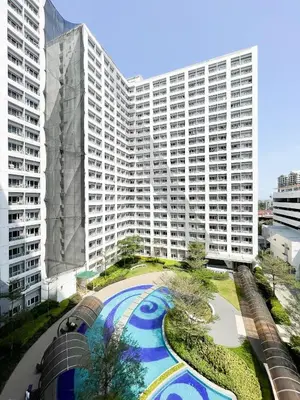 an aerial view of a large white building at Houzz 845 by Houzztelity in Manila