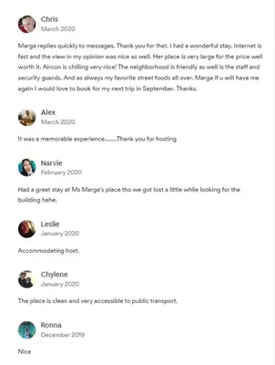 a screenshot of a page of a website with a list of crimes at Somerset Condominium Kitchen Pool NAIA MOA LRT in Manila