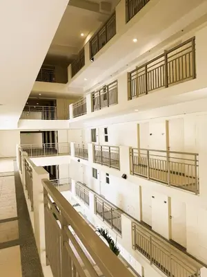 a view of the inside of a building at JFam Suites Allegra Condo with Balcony, FREE Parking in Manila