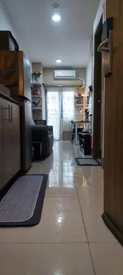 a large room with a kitchen with a floor at Fully Furnished 1 Bedroom Condo - Fame Residences, Tower 2 in Manila