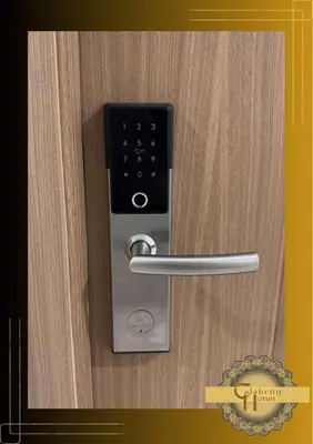 a close up of a door with a handle at Celebrity Haven in Manila