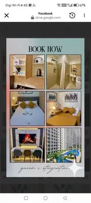 a collage of photos of a hotel room at Shore Residence Tower III in Manila