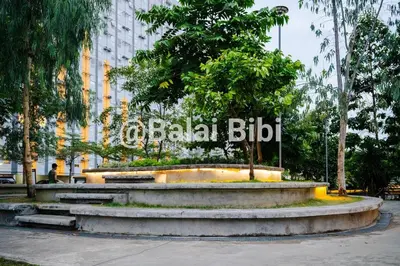 a large sign in front of a building at Balai Bibi at Urban Deca Homes Ortigas 3Br in Manila