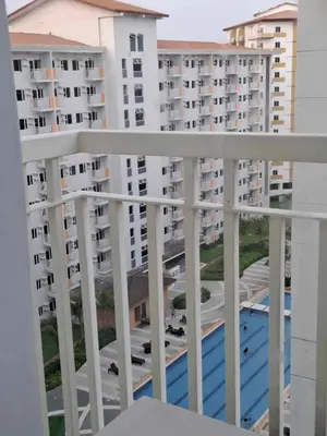 a view from the balcony of a apartment at Staycation in Manila near NAIA Airport in Manila