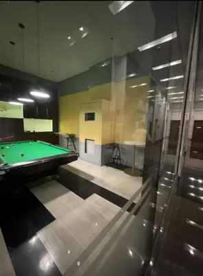 a billiard room with a pool table in a room at JRM Staycation The Radiance Manila Bay Sunset with Pay Parking in Manila