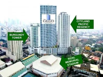 a view of a city with tall buildings at The Grand Towers Manila in Manila