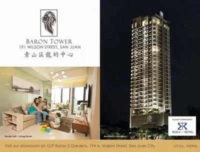 a picture of a building with a family in a living room at Jhen in the City in Manila