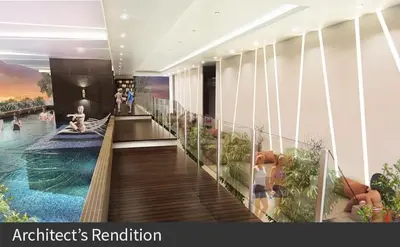 a rendering of a building with a swimming pool at Jhen in the City in Manila