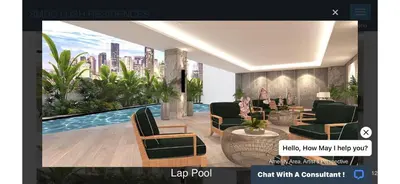 a rendering of a living room with a view of a city at Lush Residences 1Br Haven Suite Makati Smart TV Netflix Hi speed internet in Manila