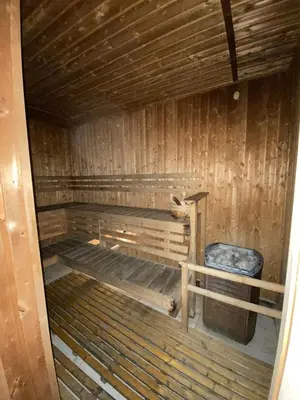 a wooden cabin with two bunk beds in it at Prime Location and Affordable Studio Condo in Legaspi Village, Makati with City view in Manila
