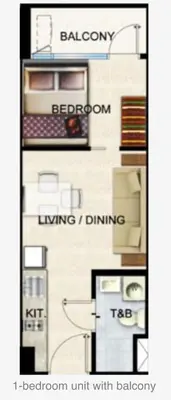 a floor plan of a house with a bathroom and a kitchen at Manila Staycation walking distance to Mall of Asia and near Manila Airport in Manila