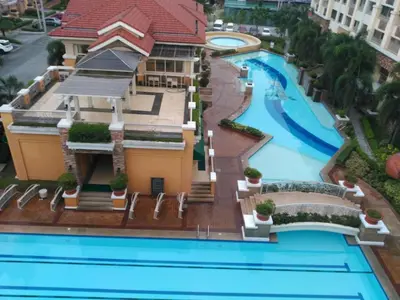 a model of a house with a swimming pool at Your Home Away from Home in Manila