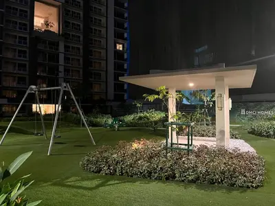 a playground in a park with a swing at 86 sqm, 3BR condo, Free Prking, WiFi, ntflx in Manila