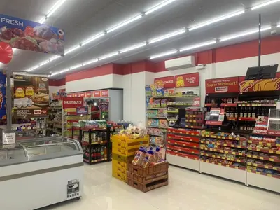 a grocery store aisle with a lot of products at 1BR Condotel Ridgewood Towers Near Airport #RW03-1 in Manila